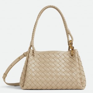 Bottega Veneta Parachute Medium Bag in Ecru Intrecciato Lambskin