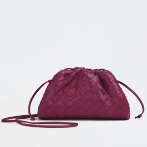 Bottega Veneta Mini Pouch In Cinnabar Intrecciato Lambskin