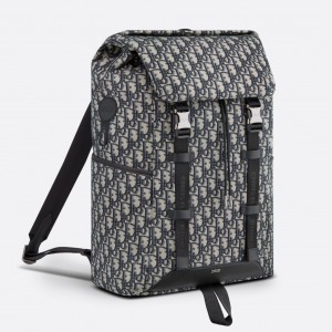 Dior Explorer Backpack In Black Dior Oblique Jacquard