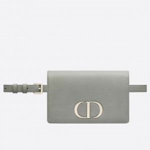 Dior 30 Montaigne 2 In 1 Belt Bag In Grey Calfskin