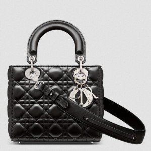 Dior Small Lady Dior My ABCDior Bag in Noir Lambskin