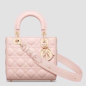 Dior Small Lady Dior My ABCDior Bag in Powder Pink Lambskin