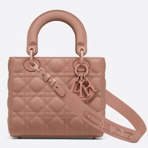 Dior Lady Dior My ABCDior Bag In Blush Ultramatte Calfskin