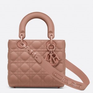 Dior Lady Dior My ABCDior Bag In Blush Ultra Matte Calfskin
