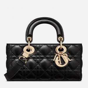 Dior Lady D-Joy Small Bag In Black Cannage Lambskin