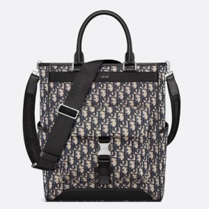 Dior Explorer Tote Bag Beige and Black Dior Oblique Jacquard