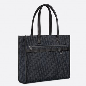 Dior Safari Tote Bag in Black Dior Oblique Jacquard