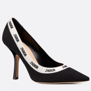 Dior J'Adior 100MM Pumps In Black Technical Canvas