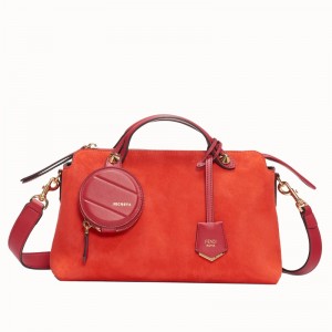 Fendi By The Way Medium Bag In Piment Suede