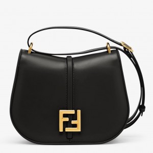 Fendi C’mon Medium Bag in Black Calfskin