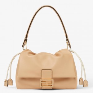 Fendi Mamma Baguette Medium Bag in Light Pink Nappa Leather