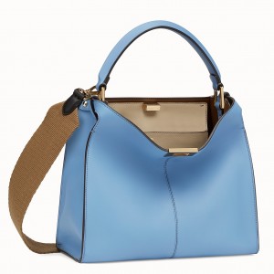 Fendi Pale Blue Peekaboo X Lite Regular Bag