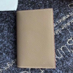 Hermes MC² Euclide Card Holder In Taupe Epsom Leather