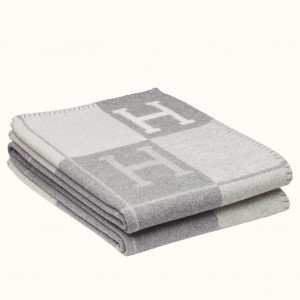 Hermes Grey Avalon III Throw Blanket