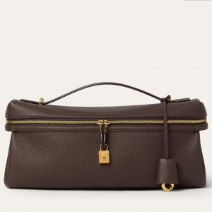 Loro Piana Extra Softy L33 Bag in Chocolate Grained Leather