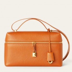 Loro Piana Extra Bag L27 in Tan Calfskin
