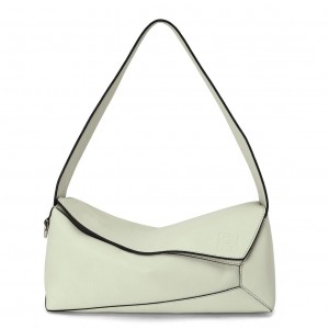 Loewe Puzzle Hobo Bag In Light Celadon Nappa Calfskin