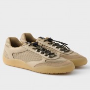 Prada Women's Speedrocks in Beige Mesh and Leather