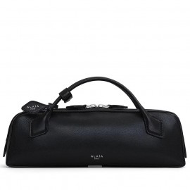 Alaia Le Teckel Clutch Bag in Black Goatskin