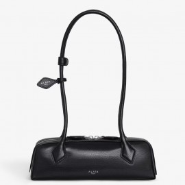 Alaia Le Teckel Small Shoulder Bag in Black Goatskin