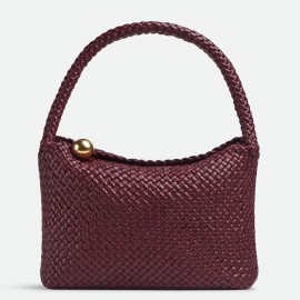 Bottega Veneta Tosca Bag in Barolo Intrecciato Calfskin