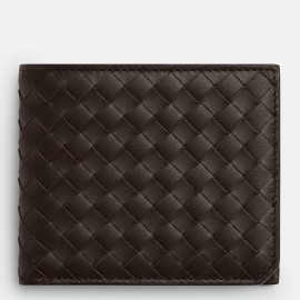 Bottega Veneta Bi-fold Wallet with Coin Purse in Fondant Intrecciato Calfskin