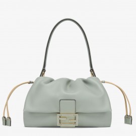 Fendi Mamma Baguette Medium Bag in Matcha Green Nappa Leather