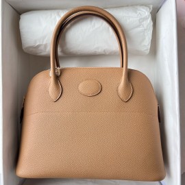 Hermes Bolide 1923 27 Handmade Bag In Chai Epsom Calfskin