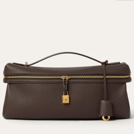Loro Piana Extra Softy L33 Bag in Chocolate Grained Leather