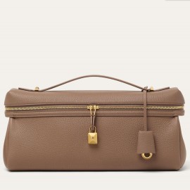 Loro Piana Extra Softy L33 Bag in Fossil Grained Leather