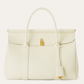 Loro Piana Loom L32 Bag in White Grained Leather