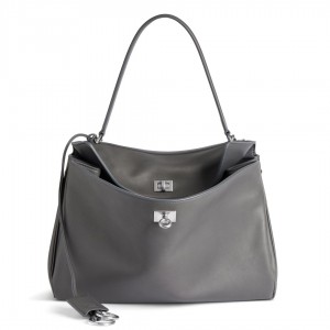 Balenciaga Rodeo Medium Bag in Grey Calfskin