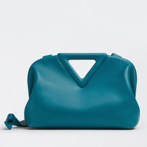 Bottega Veneta Medium Point Top Handle Bag In Mallard Leather