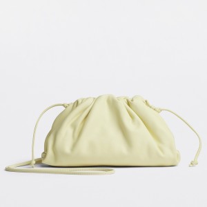 Bottega Veneta Mini Pouch Bag In Zest Washed Calfskin