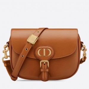 Dior Medium Bobby Bag In Camel Calfskin