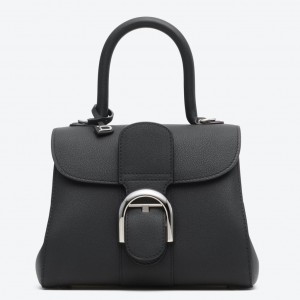 Delvaux Brillant Mini Bag in Black Rodeo Calf Leather