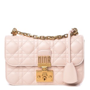 Dior Small Dioraddict Flap Bag In Pink Lambskin