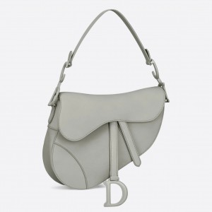 Dior Saddle Bag In Grey Ultramatte Calfskin