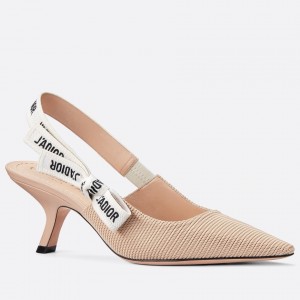 Dior J'Adior Slingback In Nude Technical Fabric