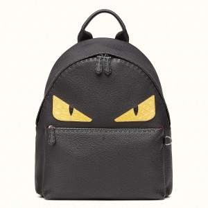 Fendi Large Bag Bugs Eyes Backpack In Roman Leather