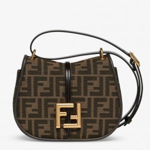 Fendi C’mon Small Bag in FF Jacquard Fabric