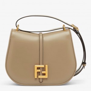 Fendi C’mon Medium Bag in Grey Calfskin