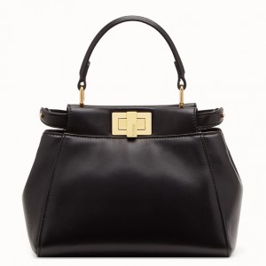 Fendi Peekaboo XS Bag In Black Nappa Leather