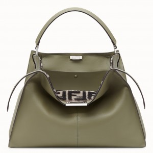 Fendi Green Peekaboo X Lite Large Bag