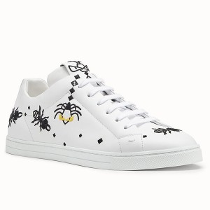 Fendi Super Bugs Embroidered Sneakers