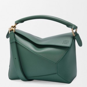 Loewe Puzzle Edge Small Bag in Vetiver Classic Calfskin