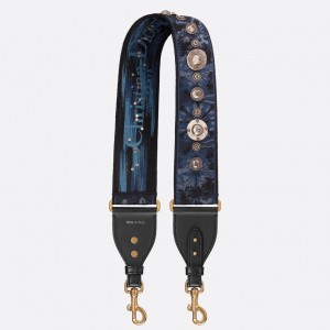 Dior Blue KaleiDiorscopic Shoulder Strap