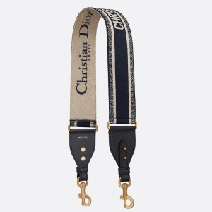 Dior Blue Christian Dior Shoulder Strap