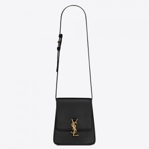 Saint Laurent Kaia North South Bag In Black Leather