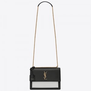 Saint Laurent Bi-color Sunset Medium Calfskin Bag